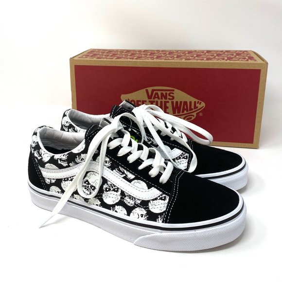 VANS  Old Skool Tm Glow Skulls Suede Canvas Men's Size - Picture 6 of 9
